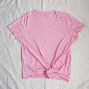 Madewell Knotted Front tshirt Size M